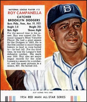 Roy Campanella 8X10 Photo - 1953/1954 Red Man Card Brooklyn Dodgers - 2404