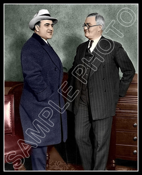 Al Capone Colorized 8X10 Photo - 2642