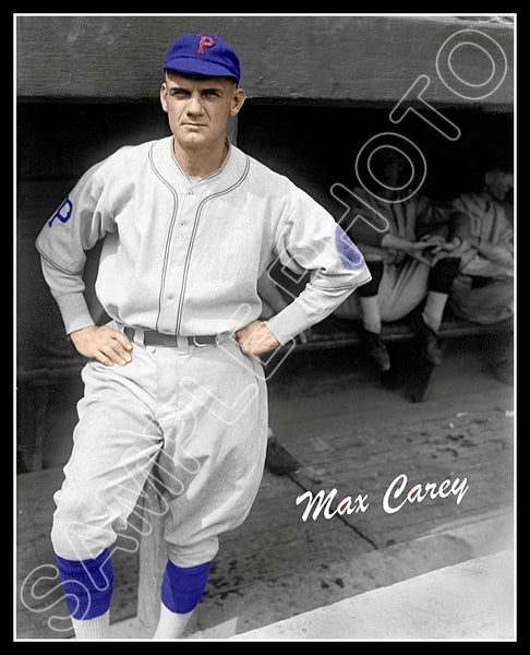 Max Carey Colorized 8X10 Photo - Pittsburgh Pirates - 154