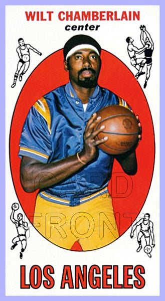 1969 Topps Basketball Wilt Chamberlain Reprint Card - Los Angeles Lakers - 3417