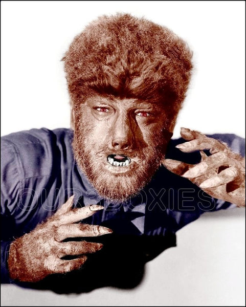 Lon Chaney Jr. Colorized 8X10 Photo - 1941 The Wolf Man - 28