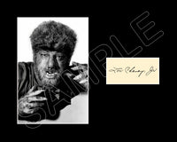 Lon Chaney Jr. Matted Photo Display 8X10 - 1941 The Wolf Man - 17