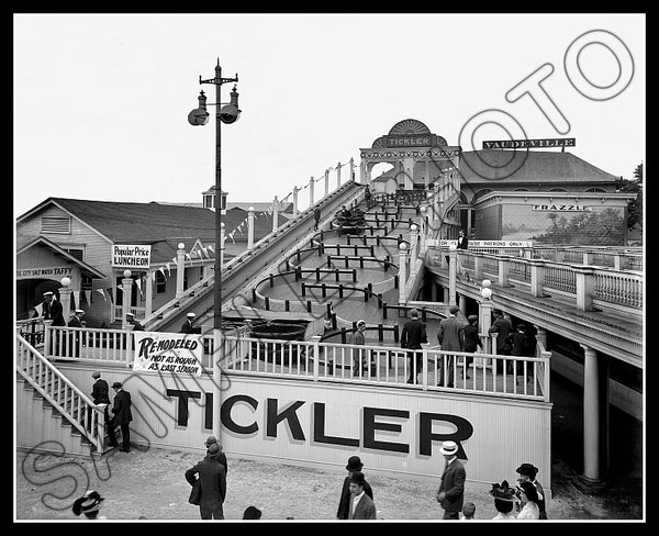 Chester Park 8X10 Photo - 1909 Cincinnati Ohio The Tickler Ride - 2459