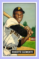 1951 Bowman Roberto Clemente Fantasy Card - Pittsburgh Pirates - 3406