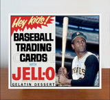 1963 Roberto Clemente Jello Baseball Cards Store Counter Standup Sign - Pirates - 3291