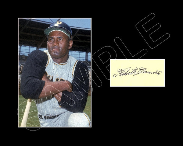 Roberto Clemente Matted Photo Display 8X10 - Pittsburgh Pirates - 169