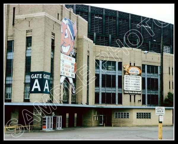 1960 Cleveland Municipal Stadium 8X10 Photo - Indians Browns - 1046