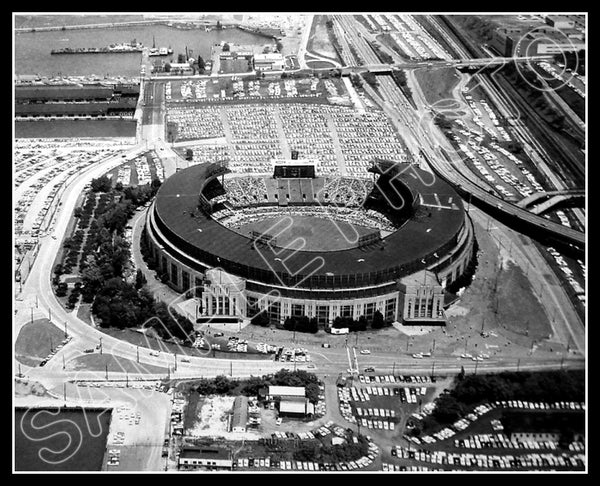 Cleveland Municipal Stadium 8X10 Photo - Indians Browns - 1042