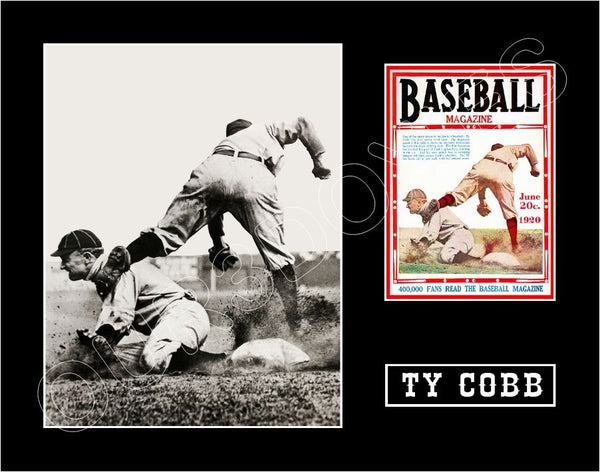 Ty Cobb 1920 Baseball Magazine Matted Photo Display 11X14 - Detroit Tigers - 1559