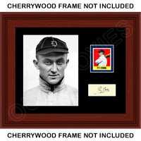 Ty Cobb 1948 Leaf Card Matted Photo Display 11X14 - Detroit Tigers - 1524