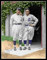 Ty Cobb Walter Johnson Colorized 11X14 Photo - 1925 Tigers Senators - 1666