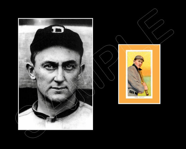 Ty Cobb T206 Card Matted Photo Display 8X10 - Detroit Tigers - 1520