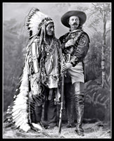 1885 Buffalo Bill Cody Sitting Bull 8X10 Photo - 2679