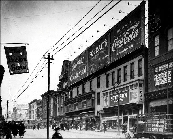 1922 Coca Cola Billboard 8X10 Photo - Boston Massachusetts Coke - 2594