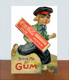 1915 Coca Cola Store Counter Standup Sign - Pepsin Gum Coke - 2592