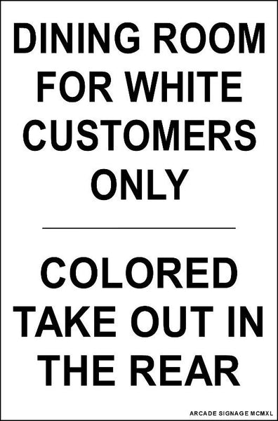 1940 Colored Take Out Restaurant Store Counter Standup Sign - 2400