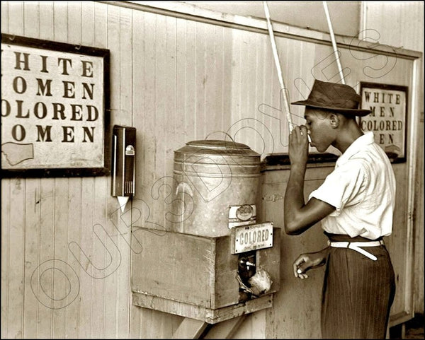 Colored Water Cooler 8X10 Photo - 1939 Oklahoma City Oklahoma - 2473