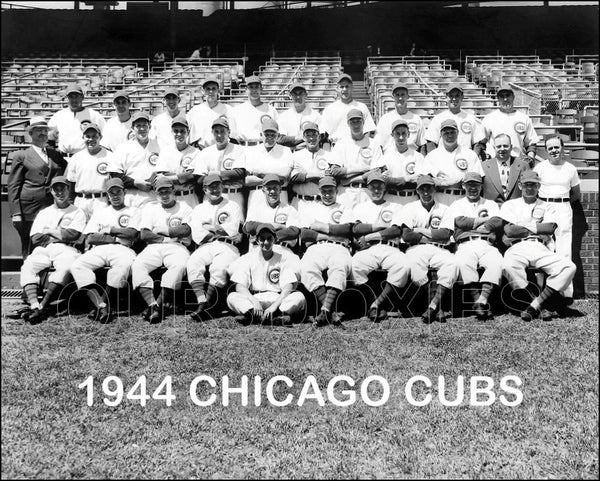 1944 Chicago Cubs 8X10 Photo - Foxx Hack Stanky - 1501