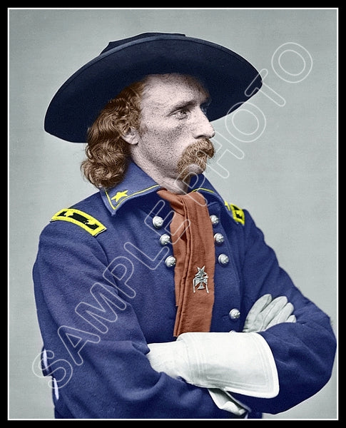 George Custer Colorized 8X10 Photo - 2699
