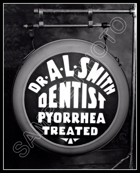 1935 Dentist Office Sign 8X10 Photo - 2328