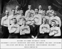 1887 Detroit Wolverines 8X10 Photo - Brouthers Hanlon - 1505