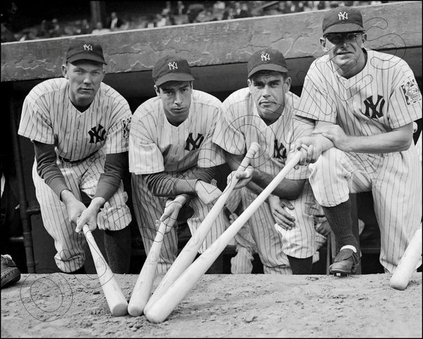 Joe Dimaggio Bill Dickey 8X10 Photo - Keller Selkirk 1939 Yankees - 1706