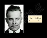 John Dillinger Matted Photo Display 8X10 - 2711