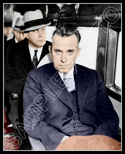 1934 John Dillinger Colorized 8X10 Photo - 2720