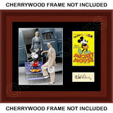 Walt Disney & Mickey Mouse Matted Photo Display 11X14 - 2737