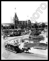 1966 Disneyland Town Square 8X10 Photo - Train Station - 2479