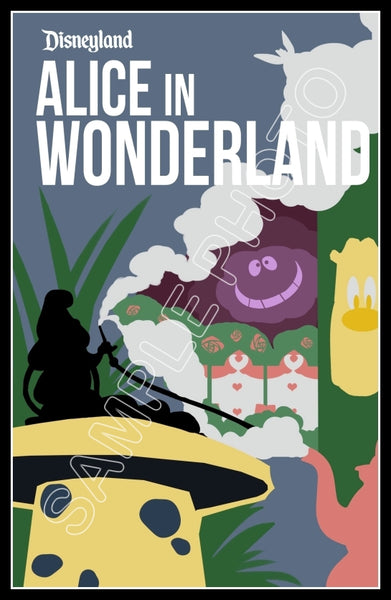 Disneyland Alice In Wonderland #2 Poster 11X17 - 1260