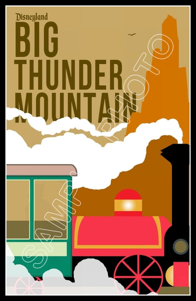 Disneyland Big Thunder Mountain Poster 11X17 - 1264