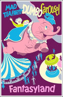 Disneyland Dumbo Carousel Poster 11X17 - 1268