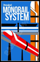 Disneyland Monorail #2 Poster 11X17 - 1276