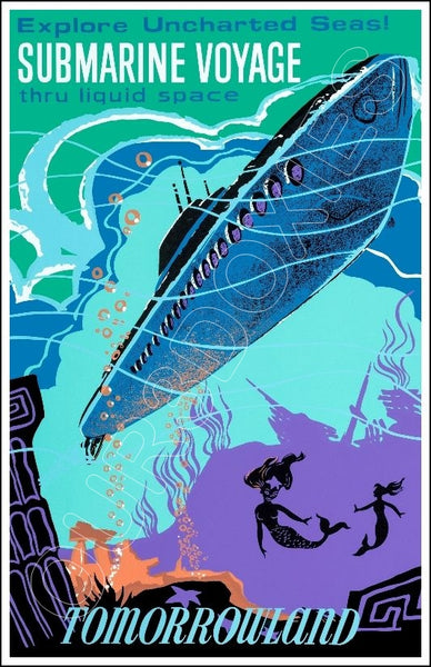 Disneyland Submarine Voyage Poster 11X17 - 1257