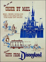 1955 Disneyland Mail Order Store Counter Advertising Standup Sign - 5