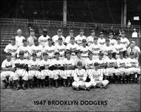 1947 Brooklyn Dodgers 8X10 Photo - Robinson Reese Snider - 2130