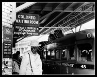1940 Bus Station Colored Waiting Room 11X14 Photo - Durham North Carolina - 2486