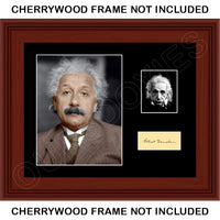 Albert Einstein Photo Matted Photo Display 11X14 - 2765