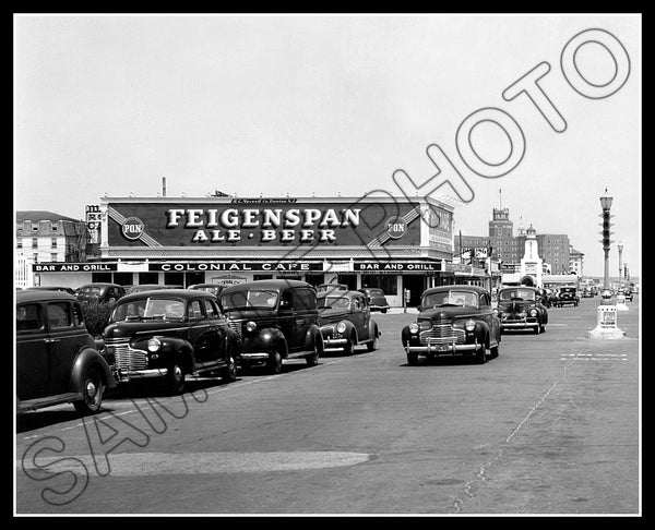 Feigenspan Beer Billboard 8X10 Photo - Asbury Park New Jersey 1941 - 2232