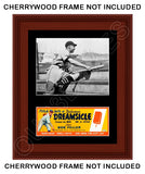 Bob Feller 1947 Dreamsicle Matted Photo Display 11X14 - Cleveland Indians - 1533