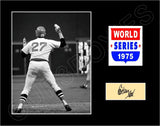 Carlton Fisk 1975 World Series Matted Photo Display 11X14 - Boston Red Sox - 1534