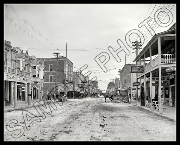 1908 Miami Florida 8X10 Photo - 12th Street - 2492