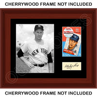 Whitey Ford 1953 Topps Matted Photo Display 11X14 - New York Yankees - 1535