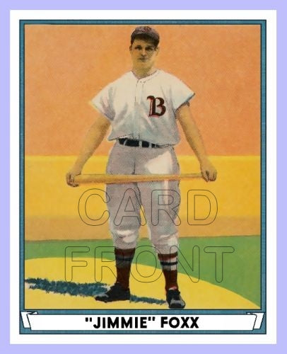 1941 Play Ball Jimmie Foxx Reprint Card - Boston Red Sox - 3360
