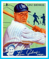 1934 Goudey Lou Gehrig Reprint Card #61- New York Yankees - 3347