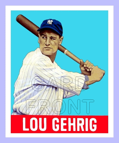 1948 Leaf Lou Gehrig Fantasy Card - New York Yankees - 3371