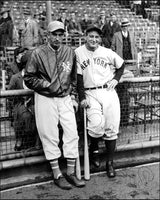 Lou Gehrig Carl Hubbell 8X10 Photo - 1936 Yankees Giants - 1774