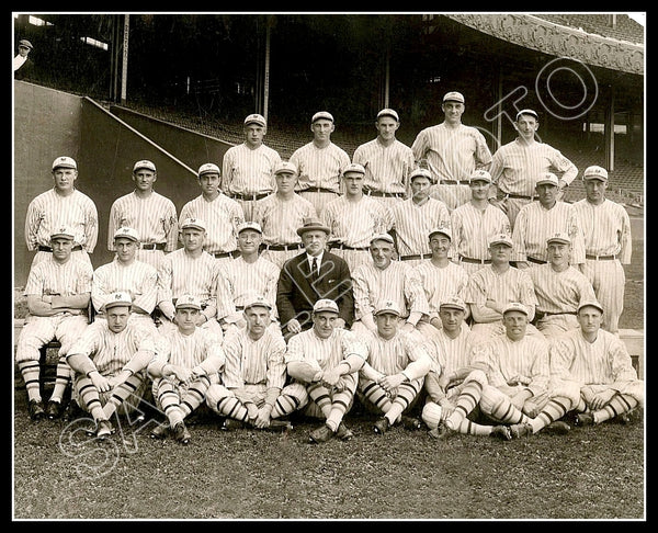 1922 New York Giants 8X10 Photo - McGraw Stengel Frisch - 2145