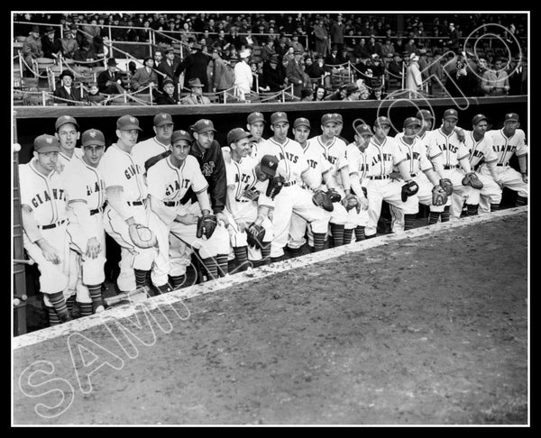 1934 New York Giants 8X10 Photo - Ott Terry Hubbell Jackson - 2146